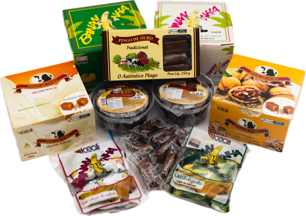 Linha de produtos Doces Iceali